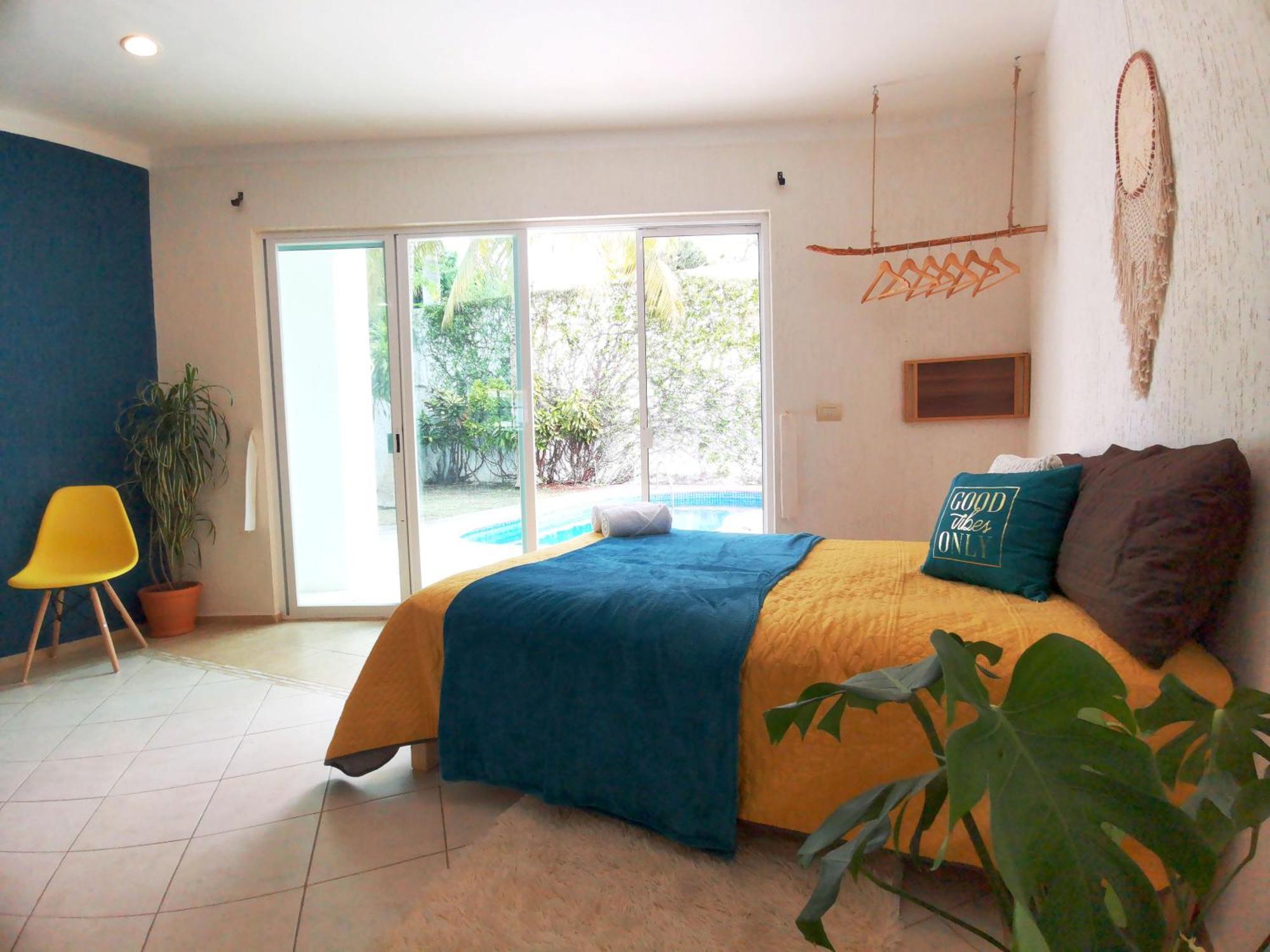 Beautiful & Cozy Near Beach Apartment Pool & Kingsize Bed Cancún Quarto foto