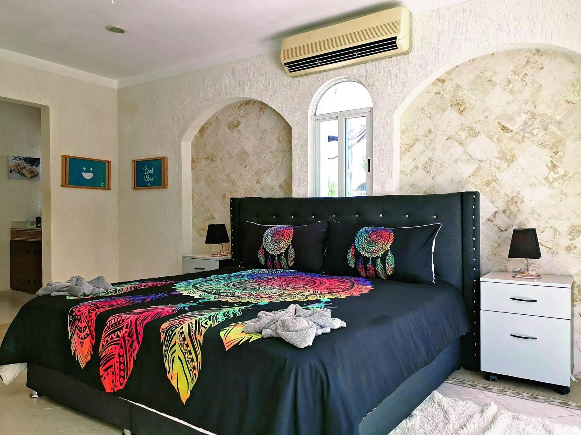 Beautiful & Cozy Near Beach Apartment Pool & Kingsize Bed Cancún Quarto foto